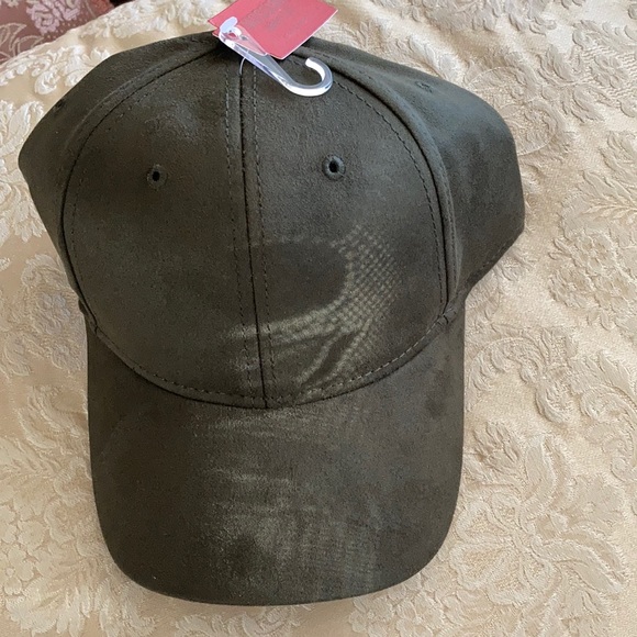 Mossimo Supply Co. Accessories - NEW olive faux suede baseball cap